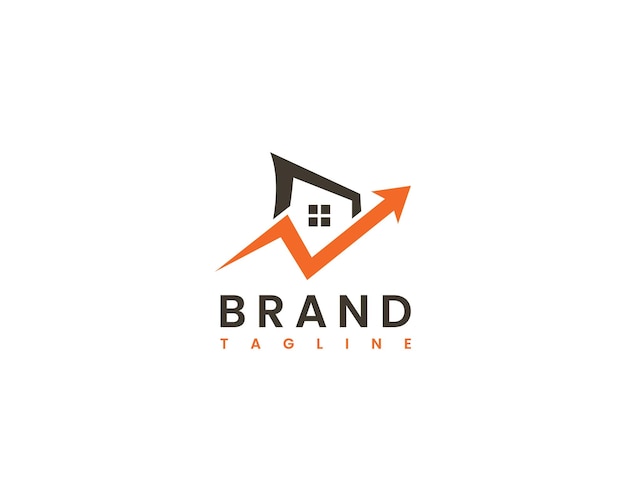 Real estate marketing and seo logo template house and arrow concept