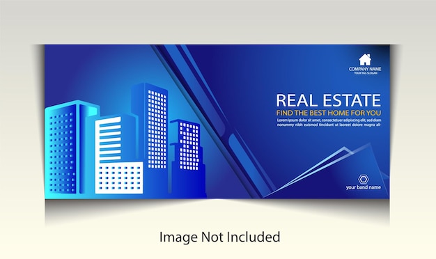 Vector real estate modern banner templete