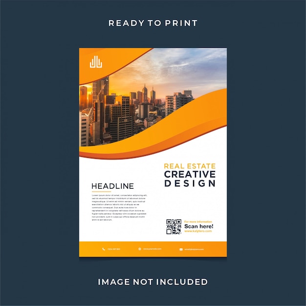 Real estate modern flyer design