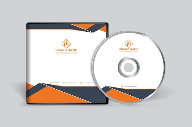 Vector real estate modern home sale cd cover design