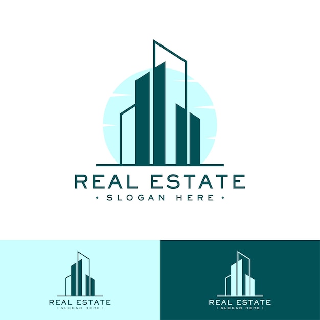 Real estate modern logo template