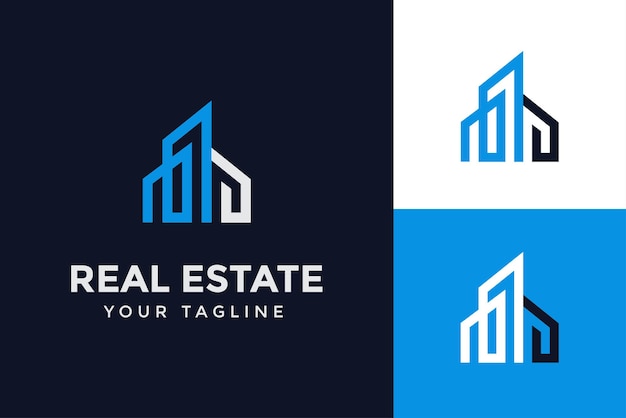 real estate mortgage residential apartment alogo modern design template