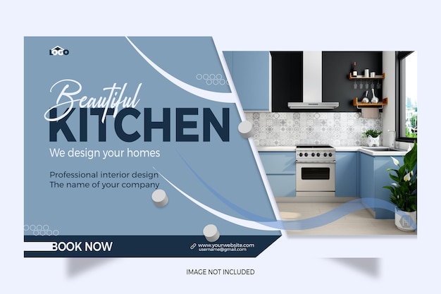 Real estate Perfect home for sale web banner template