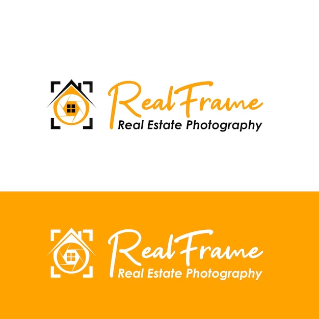 Real estate photography logo design template