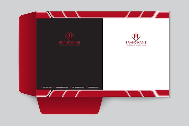 Real estate presentation folder design