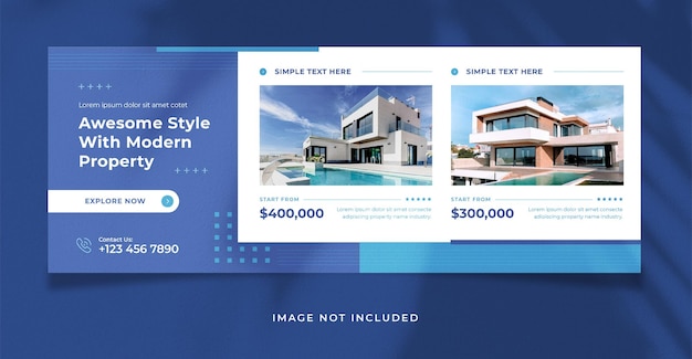Real Estate Promotion Facebook Cover Template