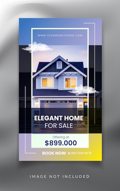 Real estate property agency instagram and facebook stories