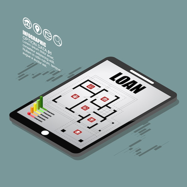 Real Estate And Property Business Isometric Building. 