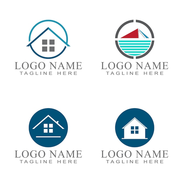 Real Estate Property and Construction Logo design