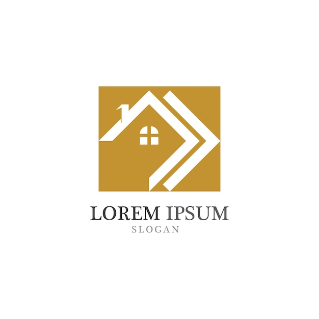 Real estate property and construction logo