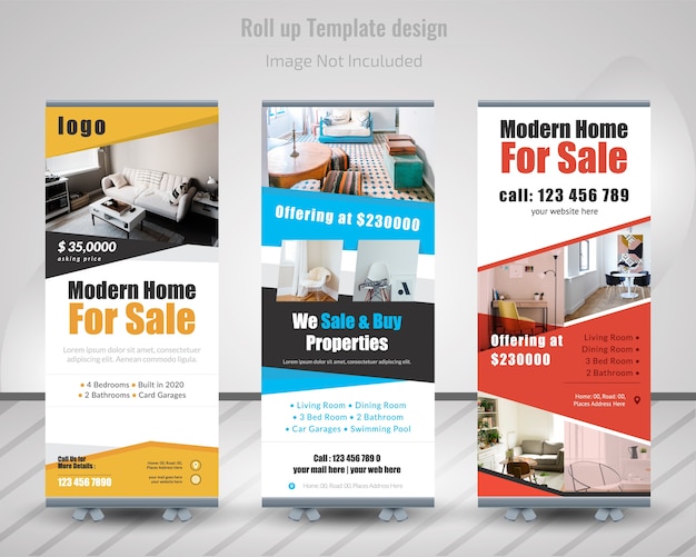 Real estate Roll Up Banner Design