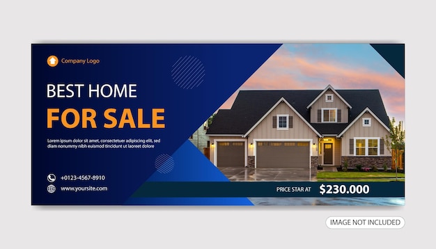 Real estate simple banner template