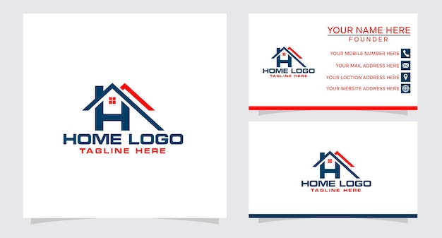 Real estate simple building logo design