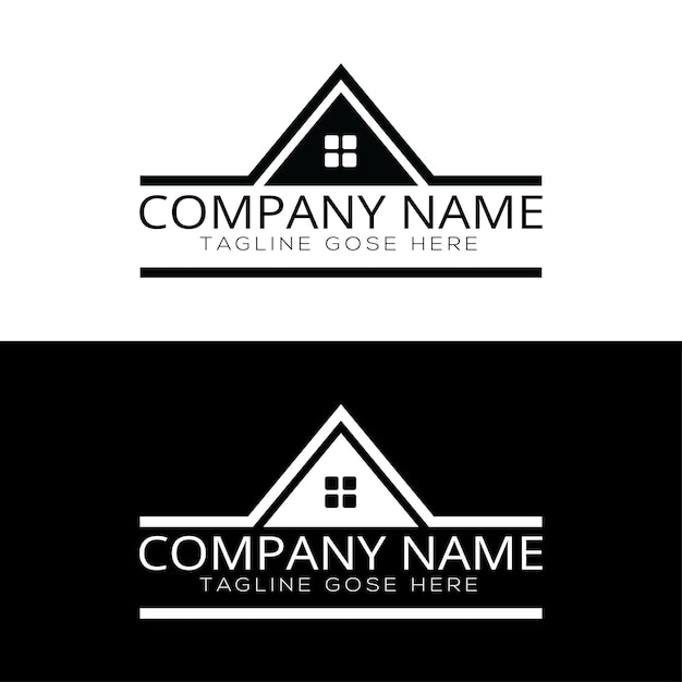 Real estate simple logo design