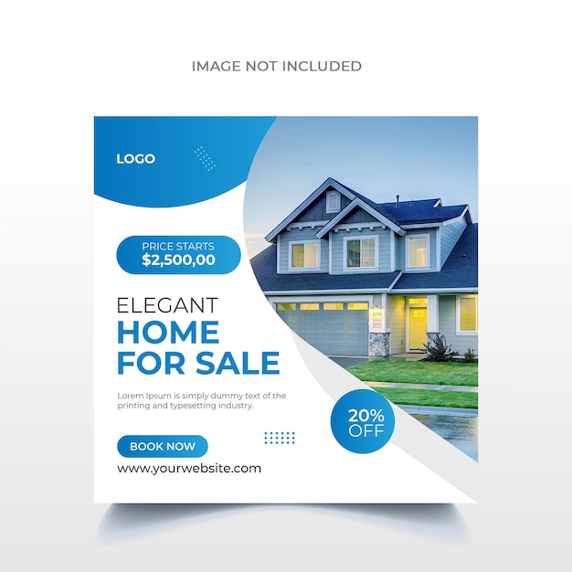 Real Estate Social Media Banner Template