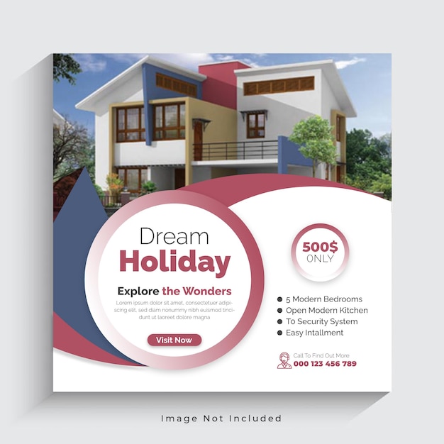 Real Estate Social Media Inastagram Post Template