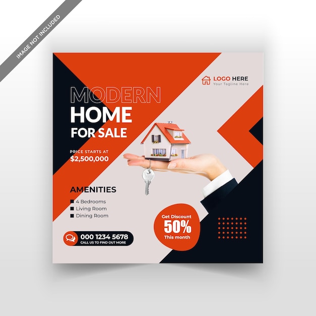 Real estate social media or post banner Design