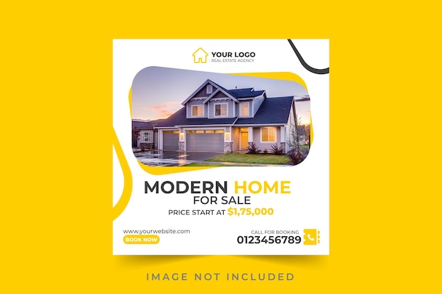 Real estate social media post design and Instagram Banner