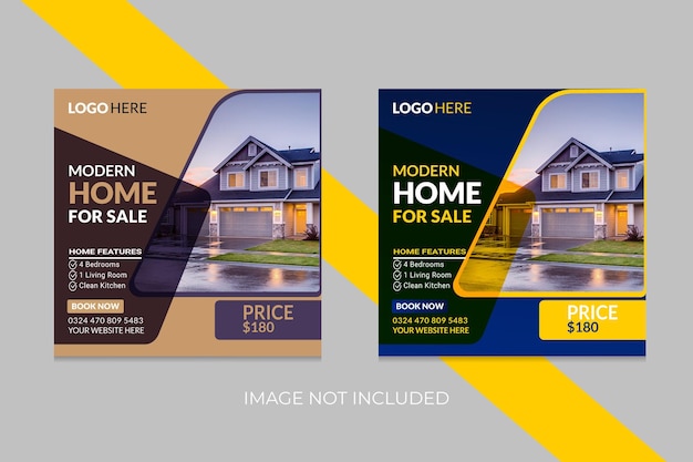 Real estate social media post design Real estate social media post template Real estate social