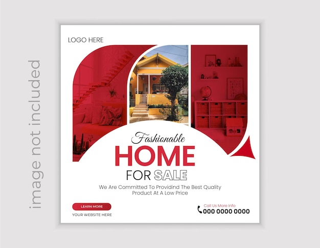 Real estate social media post design template