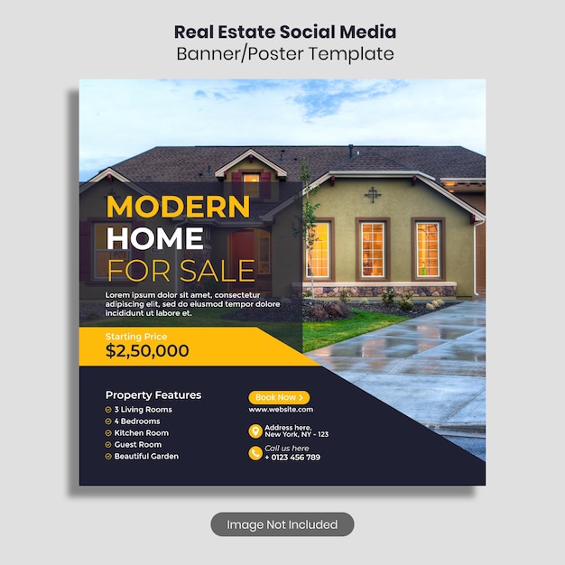 Real estate social media post design