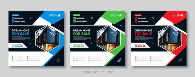 Real estate social media post design