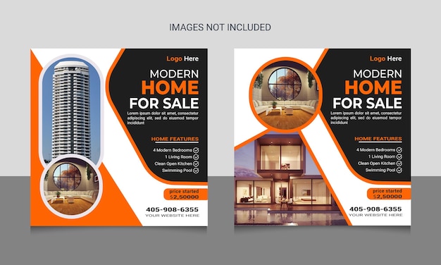 Real estate social media post template Real estate social media post Design social media post Desi