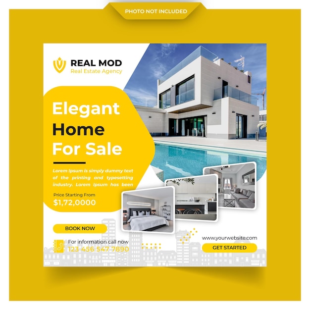 Real estate social media post template