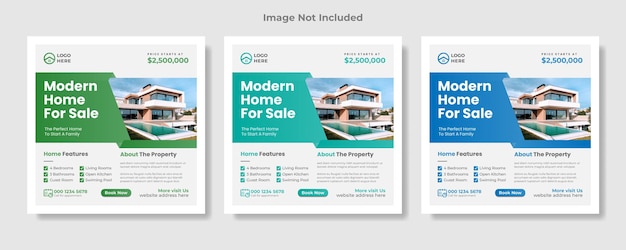 Real Estate Social Media Post And Web banner