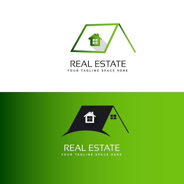 real estate template house logo design