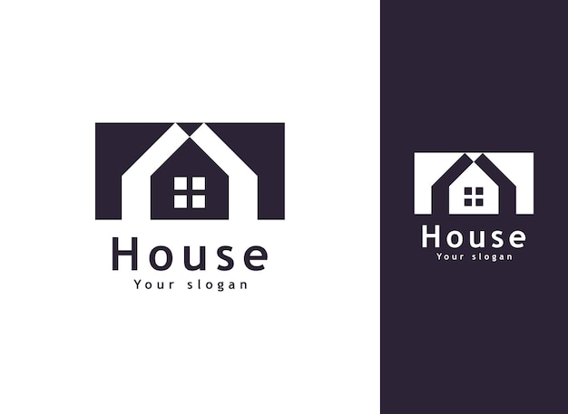 Шаблон векторного логотипа недвижимости Современный дом и логотип недвижимости