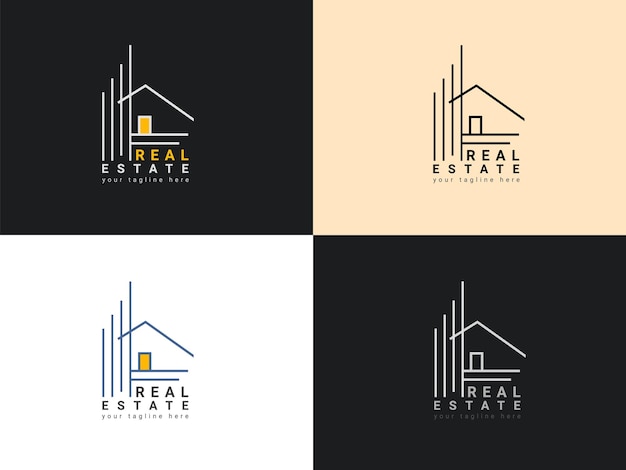 Real estate vector logo template