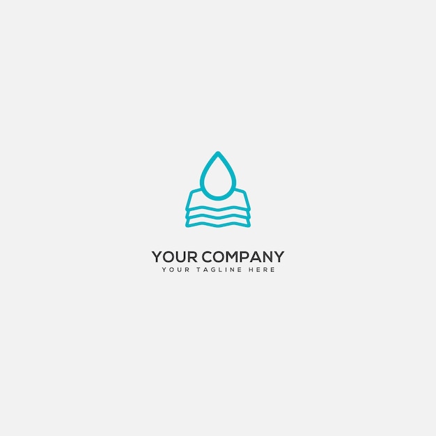 Real estate water and home logo sheet and water logo
