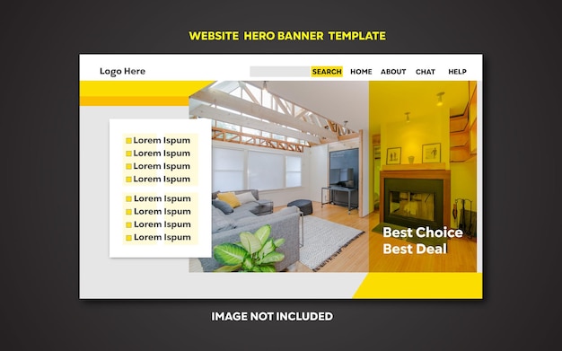 Real estate web template design