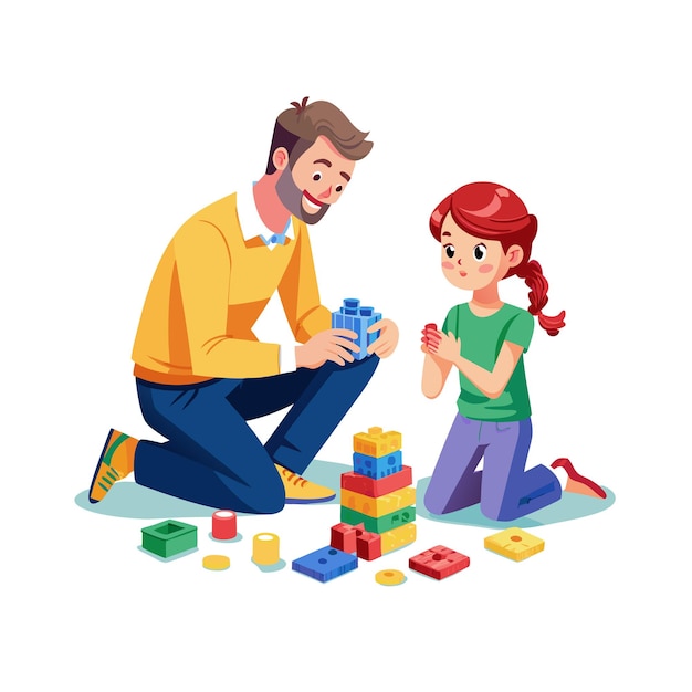 Real Life Family Moments Vector Illustratie Concepten
