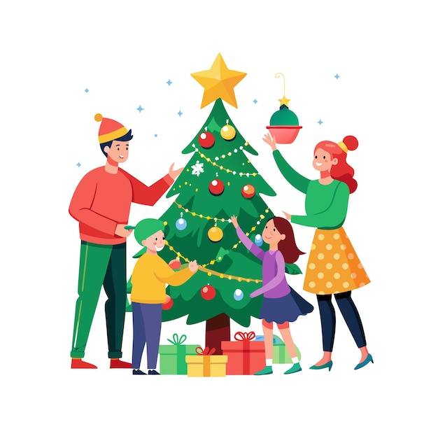 Real Life Family Moments Vector Illustratie Concepten