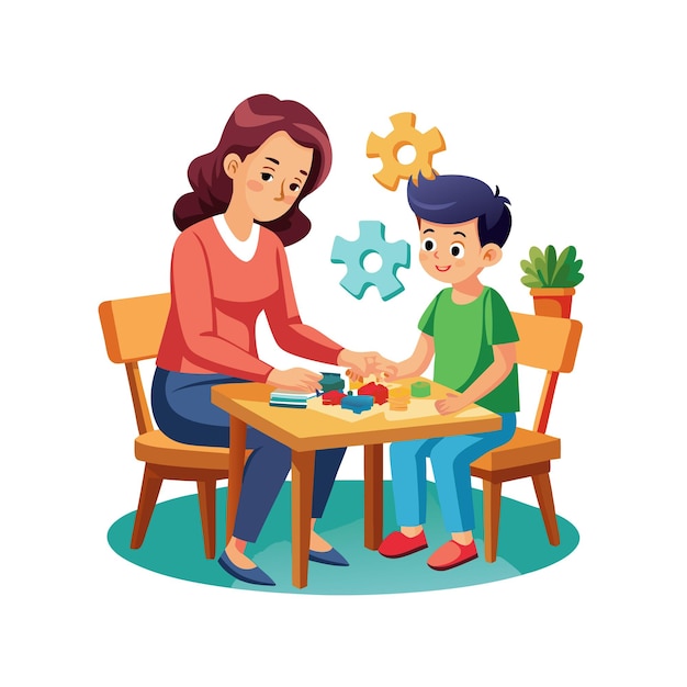 real life family moments vector illustration concepts