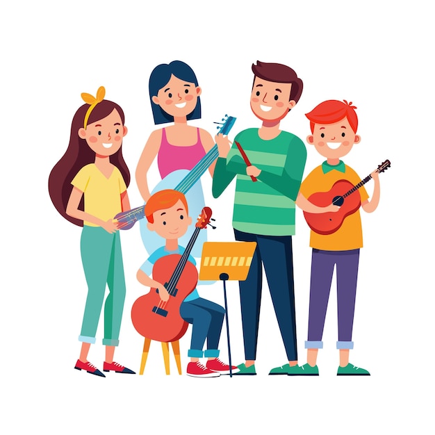 Real Life Family Moments Vector Illustration Concepts