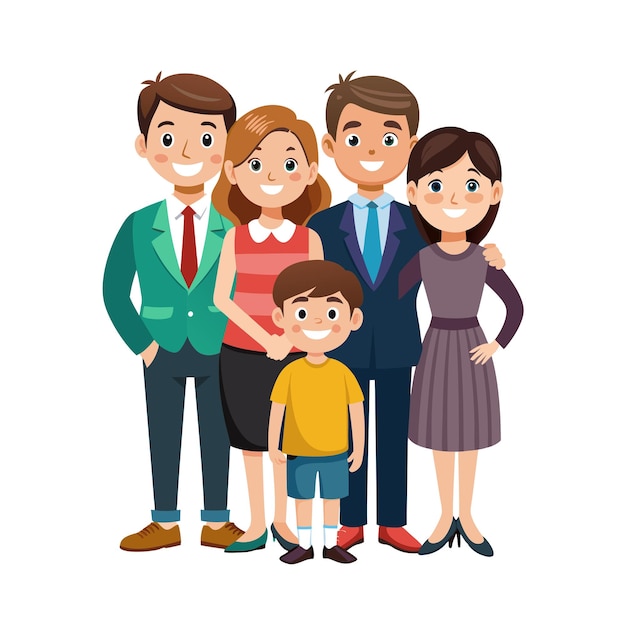 Real Life Family Moments Vector Illustration Concepts