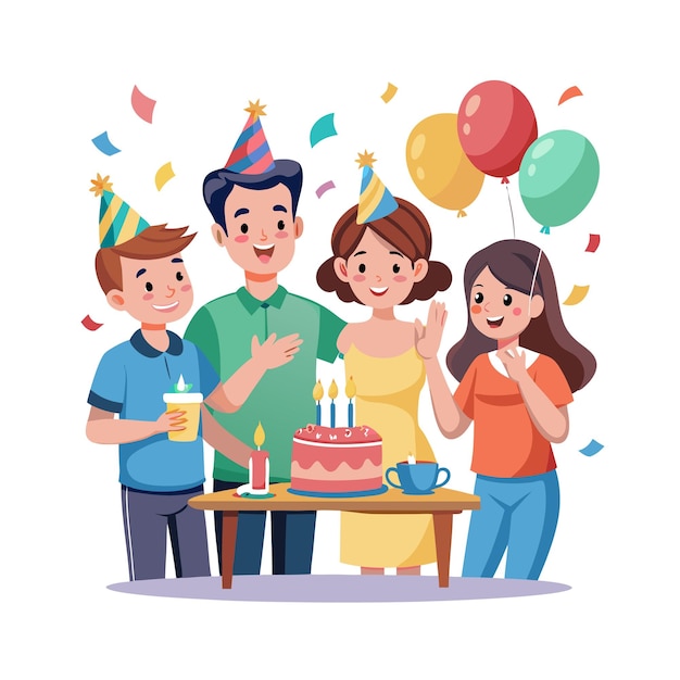 Real Life Family Moments Vector Illustration Concepts