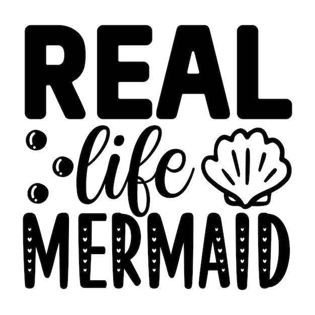 Real life mermaid SVG