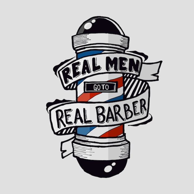 Real men go to real barber