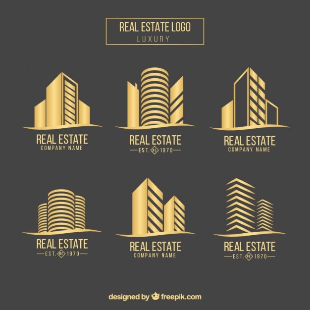 Vector real state logo collection