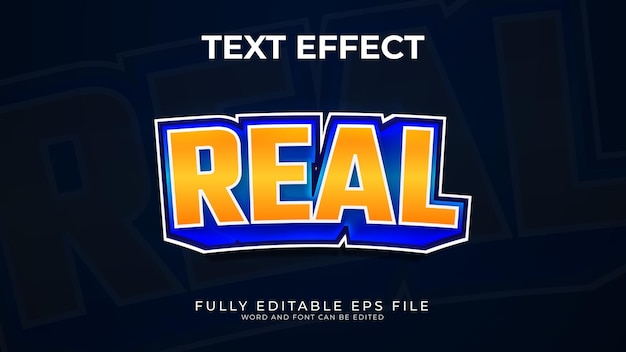 Real text effect design