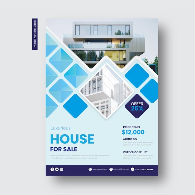 Realestate poperty house sale flyer template