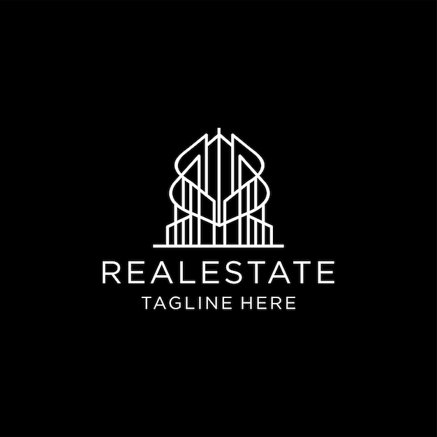 Realestemplatetate logo design icon