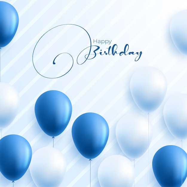 Vector realistic 3d balloon background for party