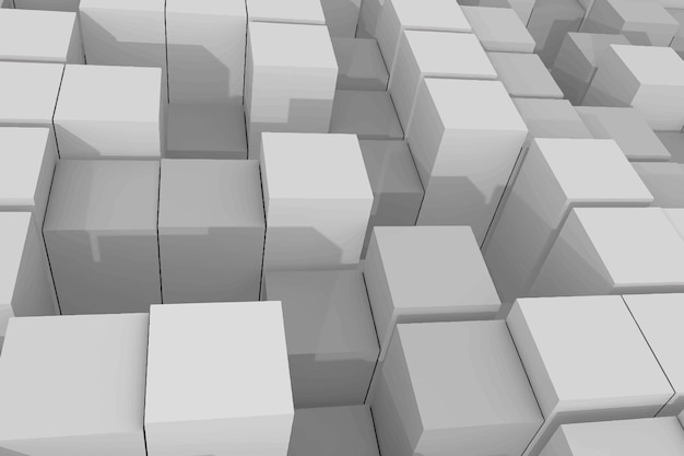 Vector realistic 3d cubes background