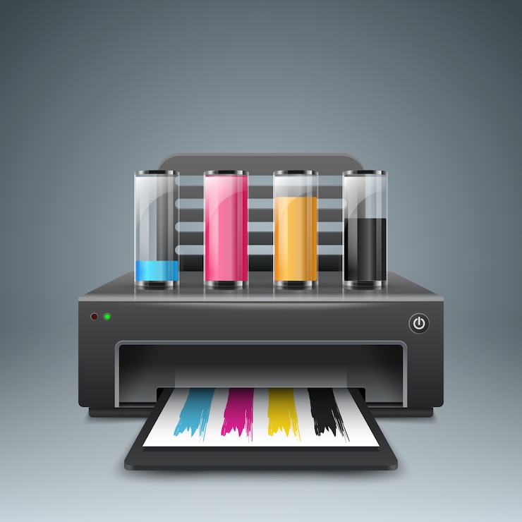 Vector realistic 3d printer