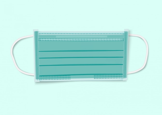 Maschera di protezione medica realistica 3d protettiva.